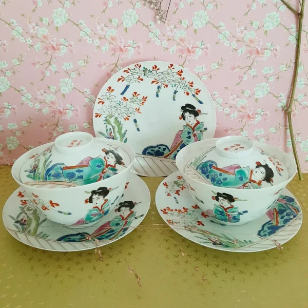 Japans eierporselein Geisha