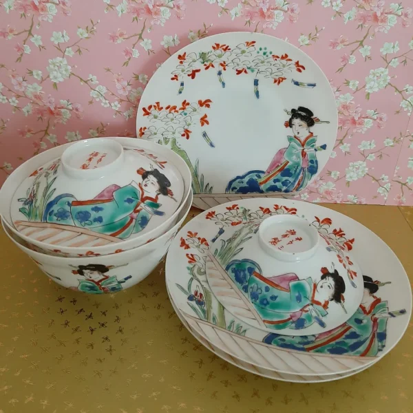 Japans eierporselein Geisha