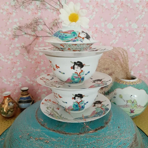 Japans eierporselein Geisha