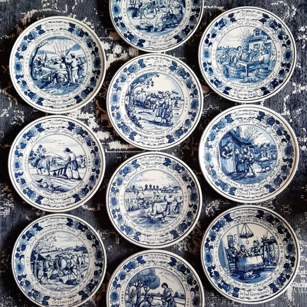 Serie wandborden maanden van het jaar