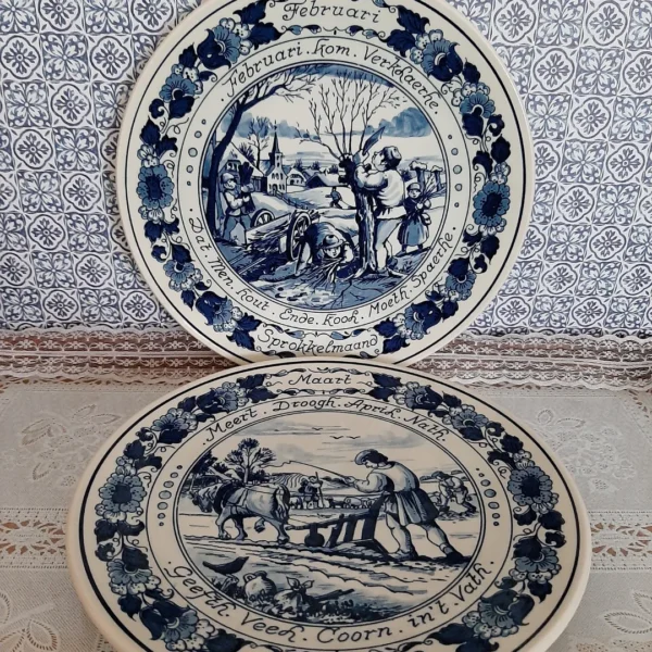 Serie wandborden maanden van het jaar