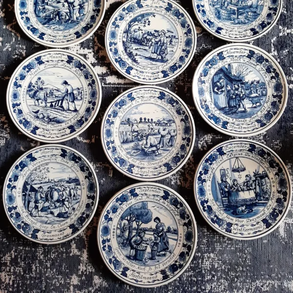 Serie wandborden maanden van het jaar