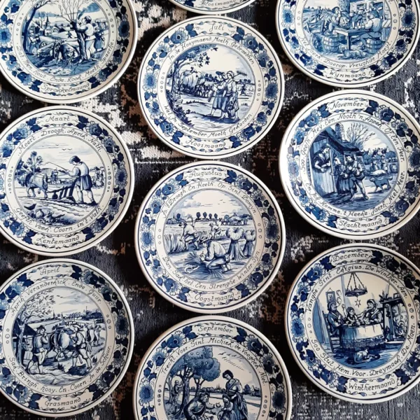 Serie wandborden maanden van het jaar