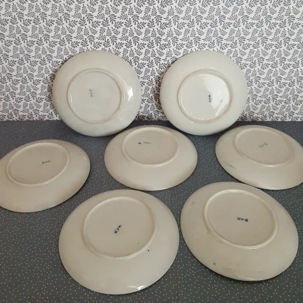 7 antieke, Japanse kop en schotels