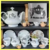 Servies gouden koets