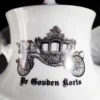Servies gouden koets