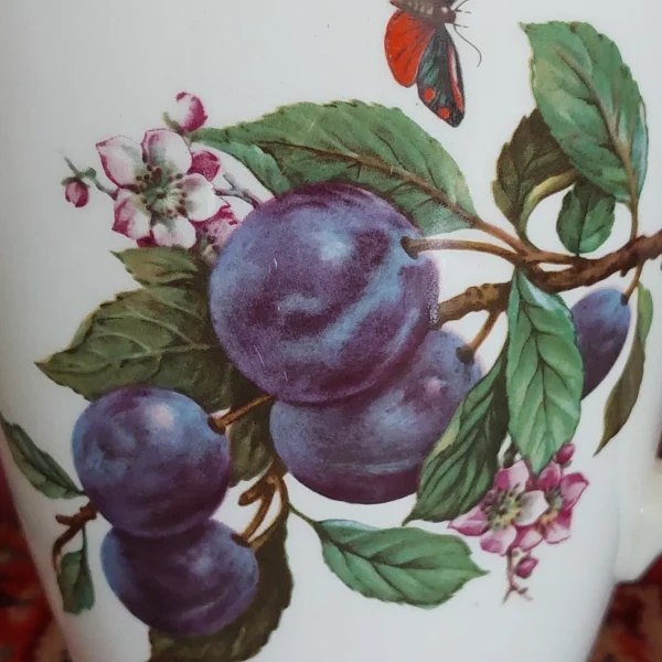 Vintage grote kan fruitdecoratie