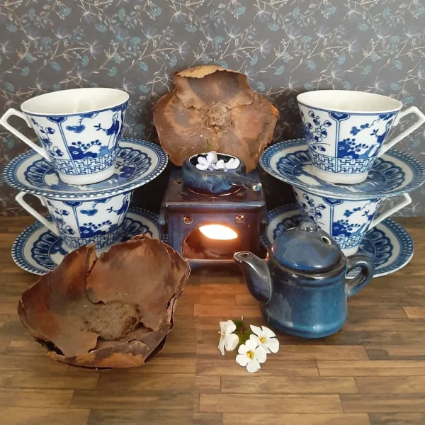 Set Chinese kop en schotels Royal Blue