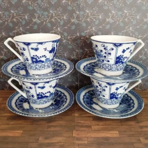Set Chinese kop en schotels Royal Blue