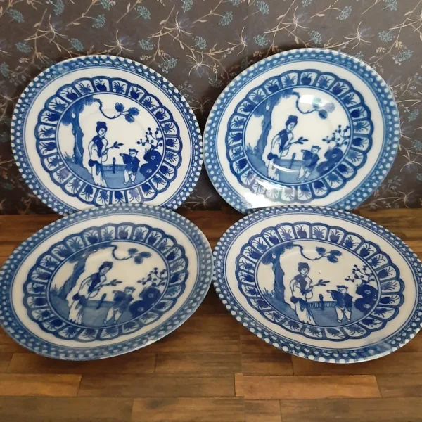 Set Chinese kop en schotels Royal Blue