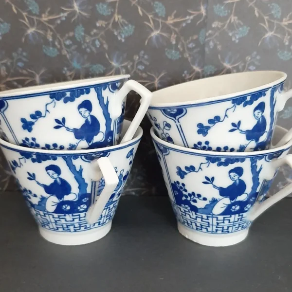 Set Chinese kop en schotels Royal Blue