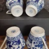 Set Chinese kop en schotels Royal Blue