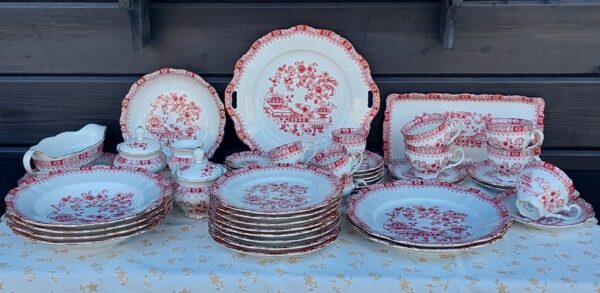 Dinnerbord Seltmann Weiden Bavaria Rood