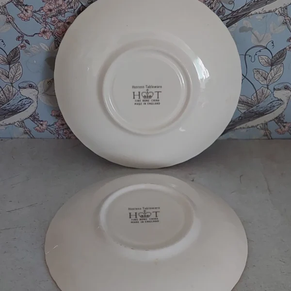 Kop en schotel Vergeet-mij-nietjes