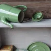 Emaille petroleumstel met koffiepot