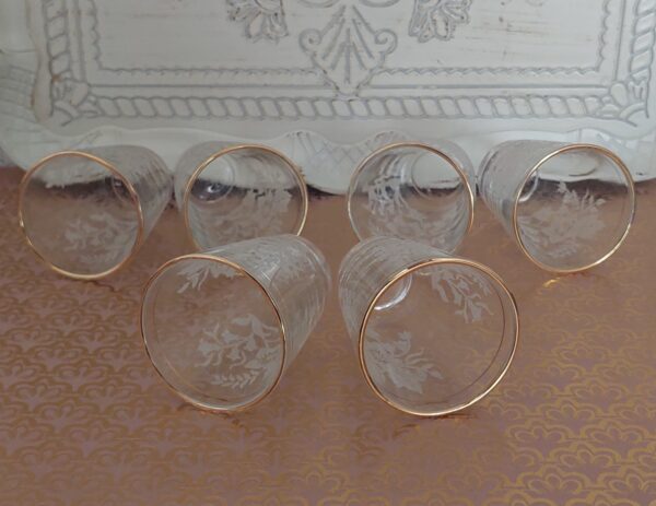 Set vintage jeneverglaasjes