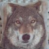 Klein sierkussen wolfdecoratie