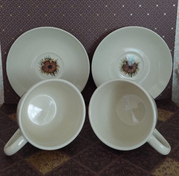 Kop en Schotel zonnebloem Jet