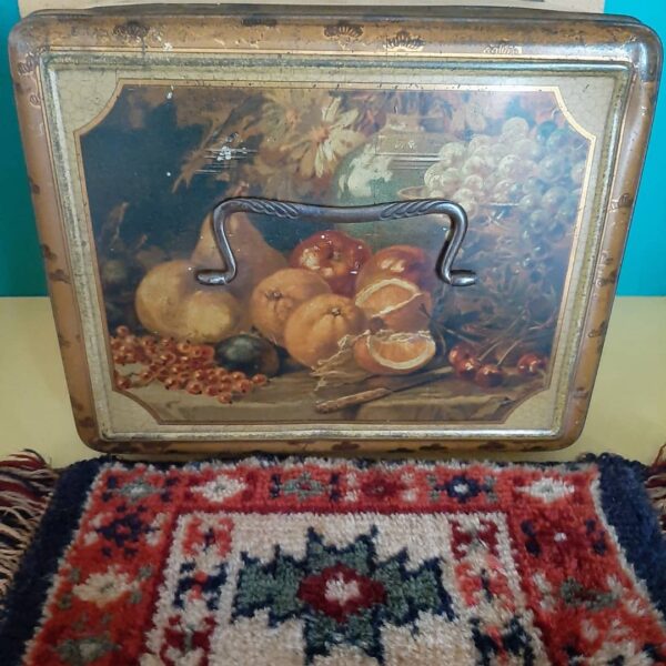 Antieke blikken trommel