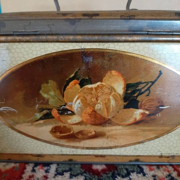 Antieke blikken trommel