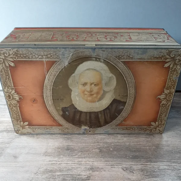 Antieke blikken trommel Côte d'Or