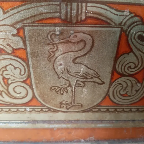 Antieke blikken trommel Côte d'Or