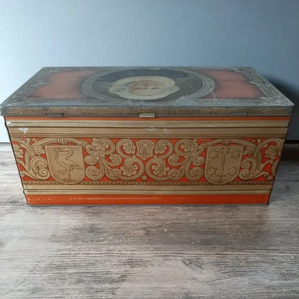 Antieke blikken trommel Côte d'Or