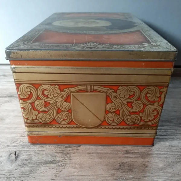 Antieke blikken trommel Côte d'Or