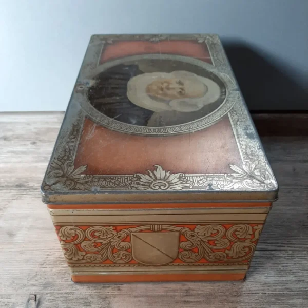 Antieke blikken trommel Côte d'Or