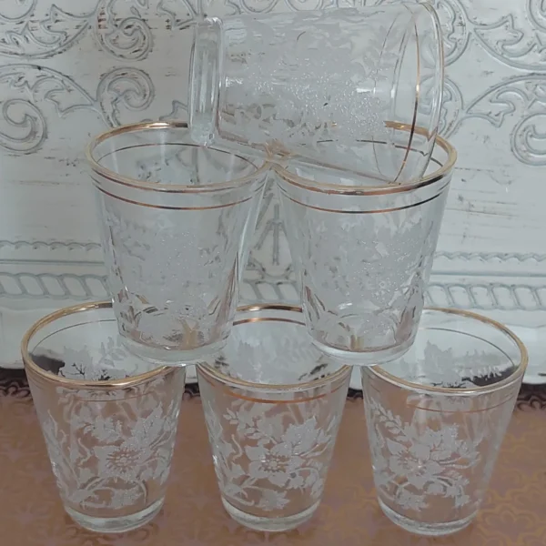 Set vintage jeneverglaasjes