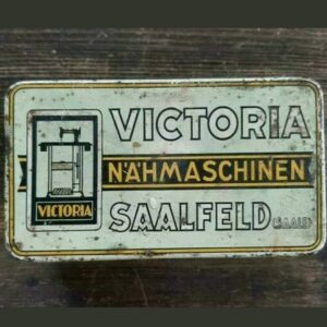 Antiek industrieel blikje