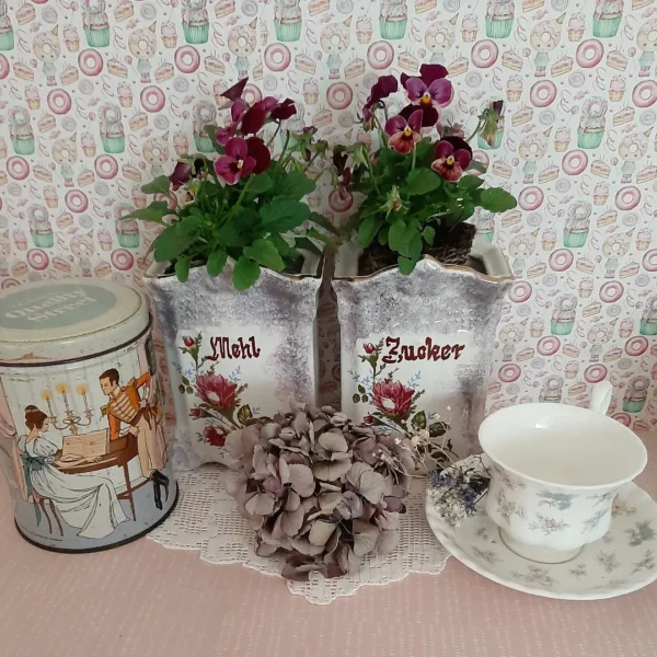 Set Brocante voorraadpotten