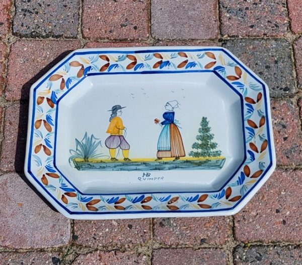 2 antieke Henriot Quimper serveerschalen