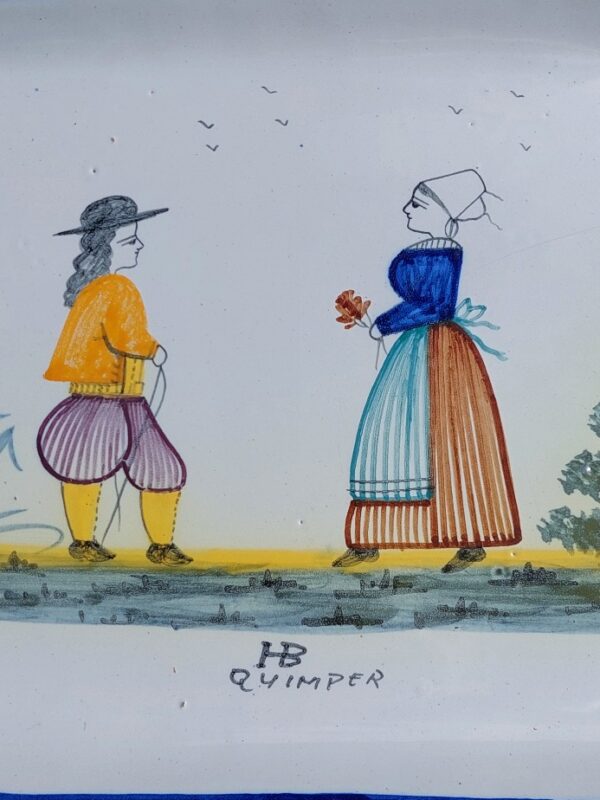 2 antieke Henriot Quimper serveerschalen