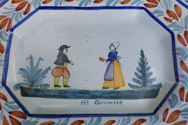 2 antieke Henriot Quimper serveerschalen