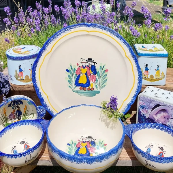 Grote Serveerschaal Bretons aardewerk