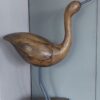 Houten vogel sculpture