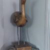 Houten vogel sculpture