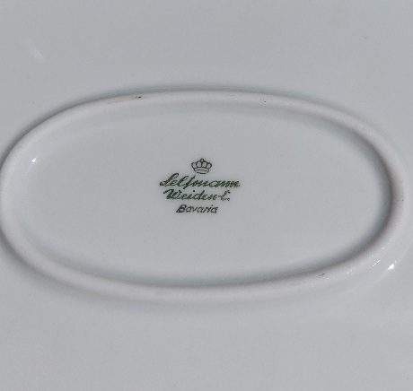 Ovale serveerschaal Bayerish Blau