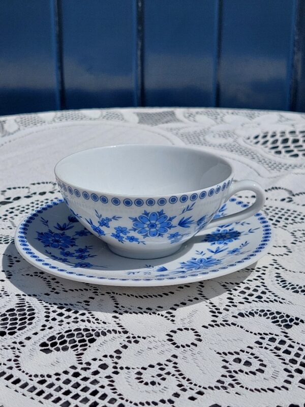 Mokka Kop en Schotel Bayerish Blau