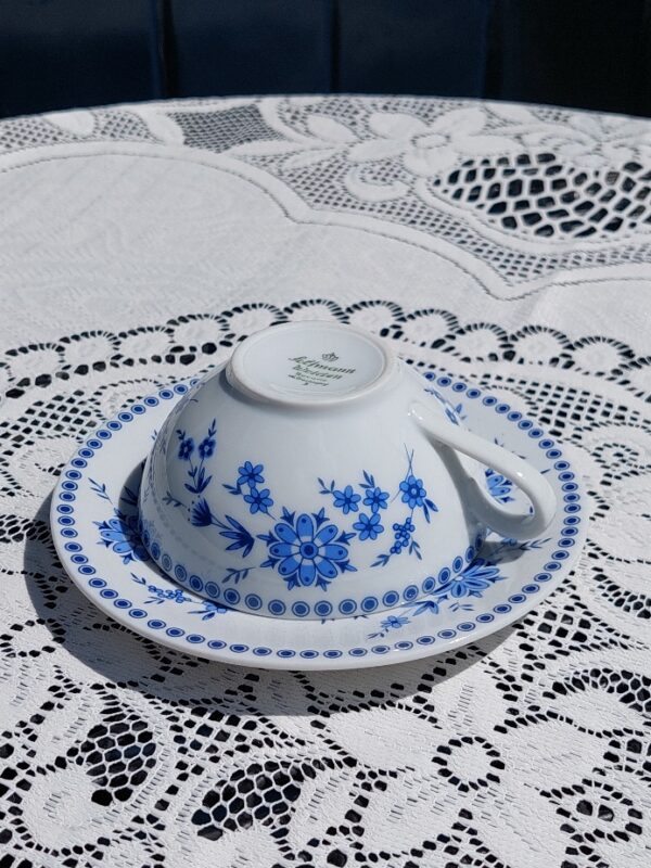 Mokka Kop en Schotel Bayerish Blau