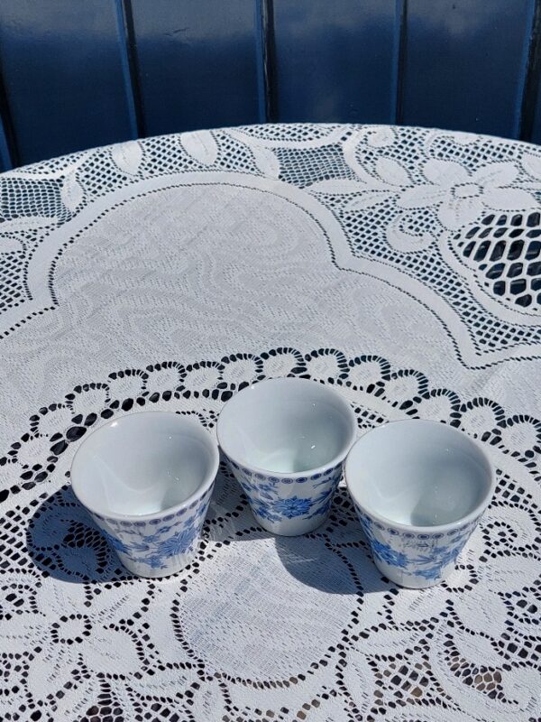 Set van 3 Eierdopjes Bayerish Blau
