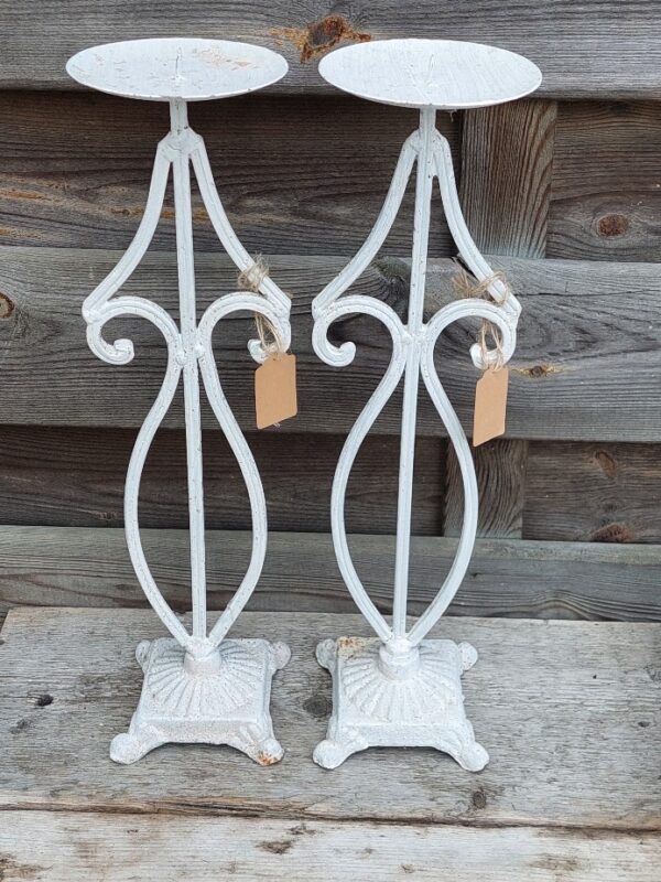 Brocante kaarsenhouder Gietijzer