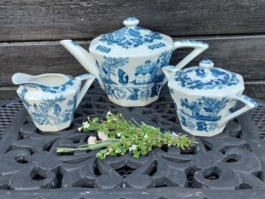 Antieke 3 delige Japanse  theeset