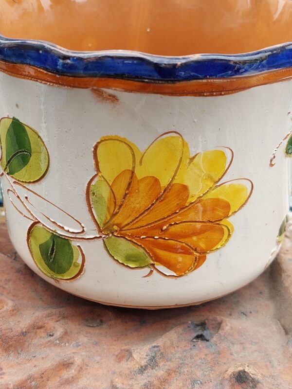 Vintage Majolica bloempot