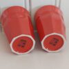 Set 2 rode hoge bekers
