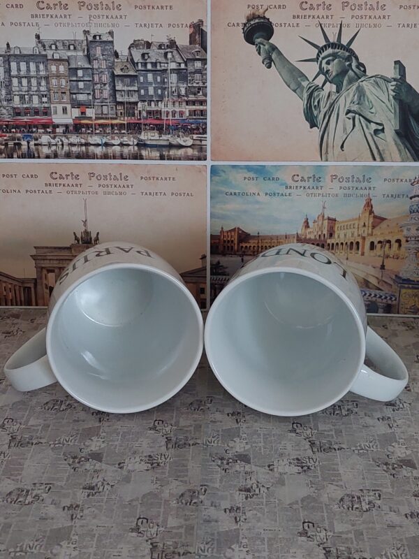 Set van 4 grote City bekers