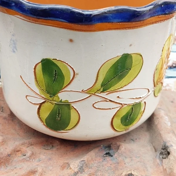 Vintage Majolica bloempot