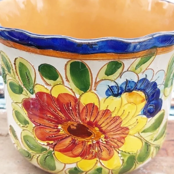 Vintage Majolica bloempot