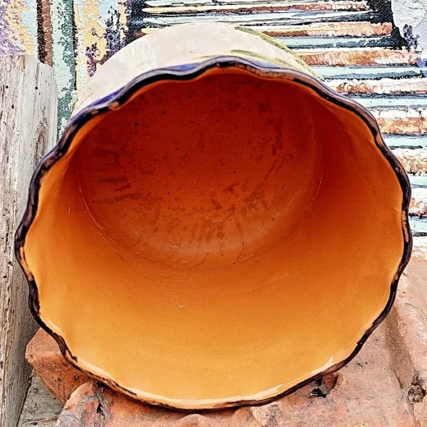 Vintage Majolica bloempot